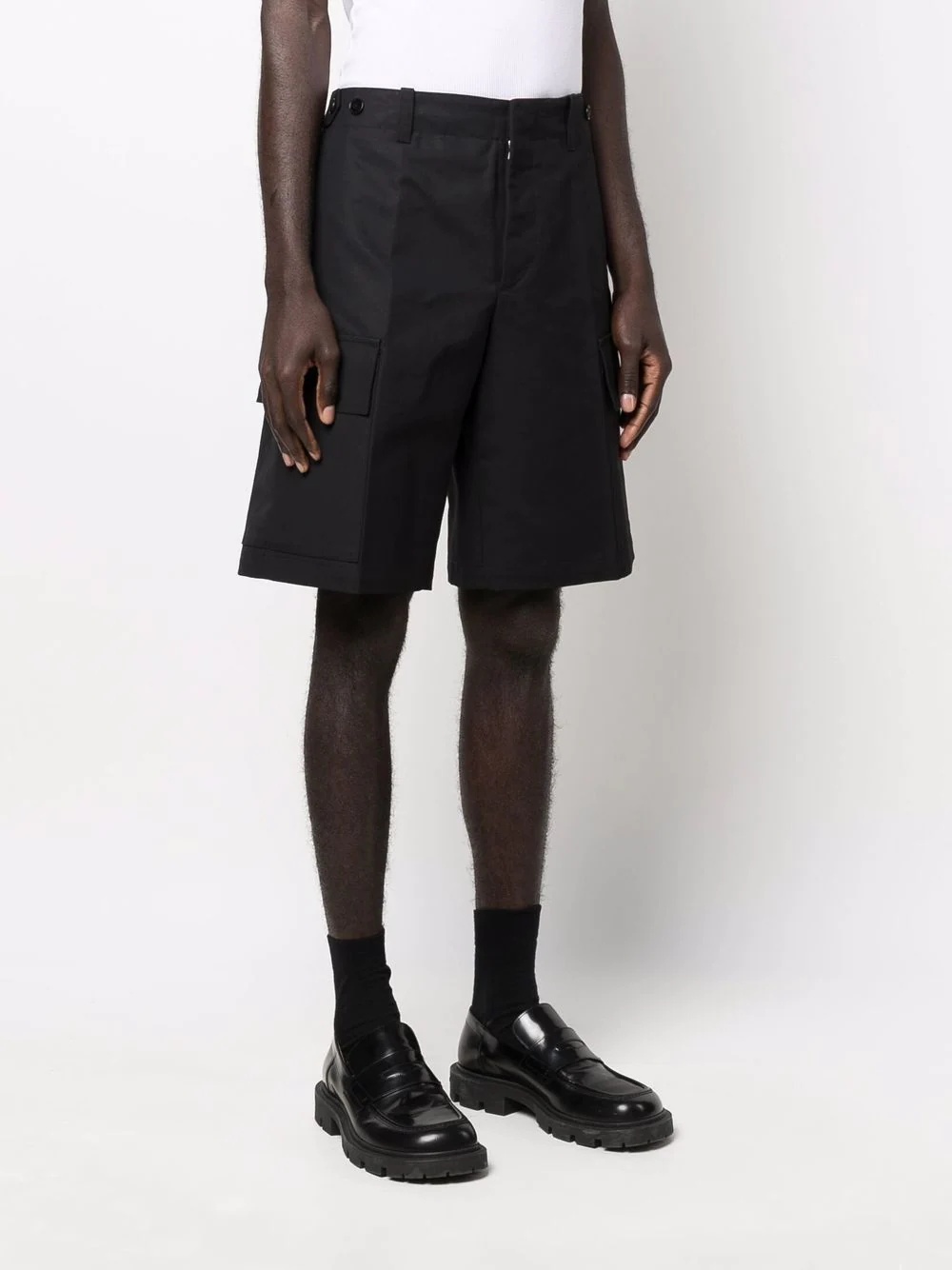 tailored knee-length shorts - 3