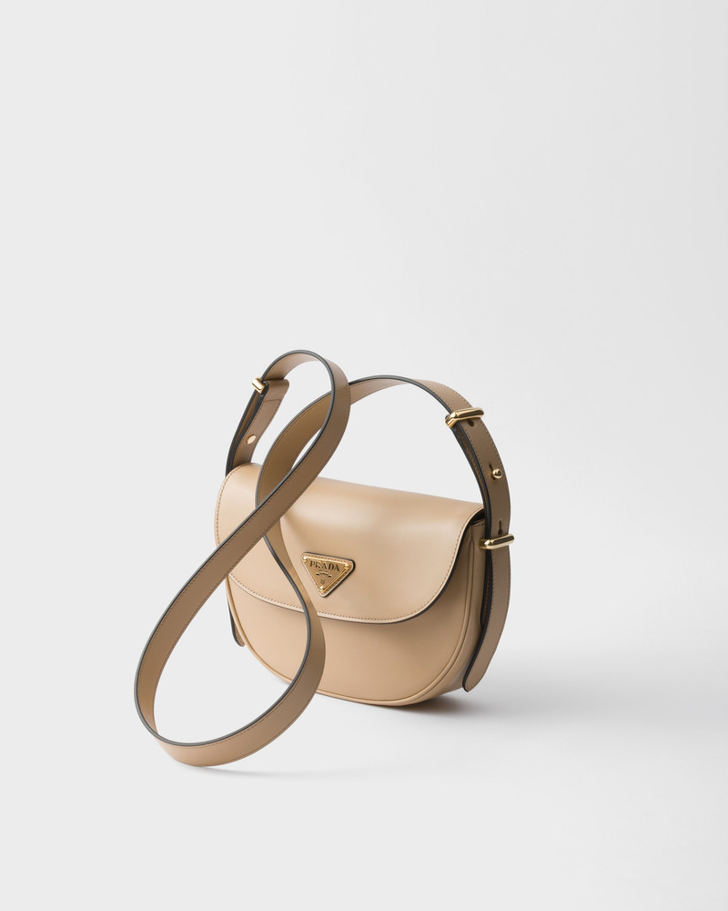 Prada Prada Arqué leather shoulder bag with flap outlook