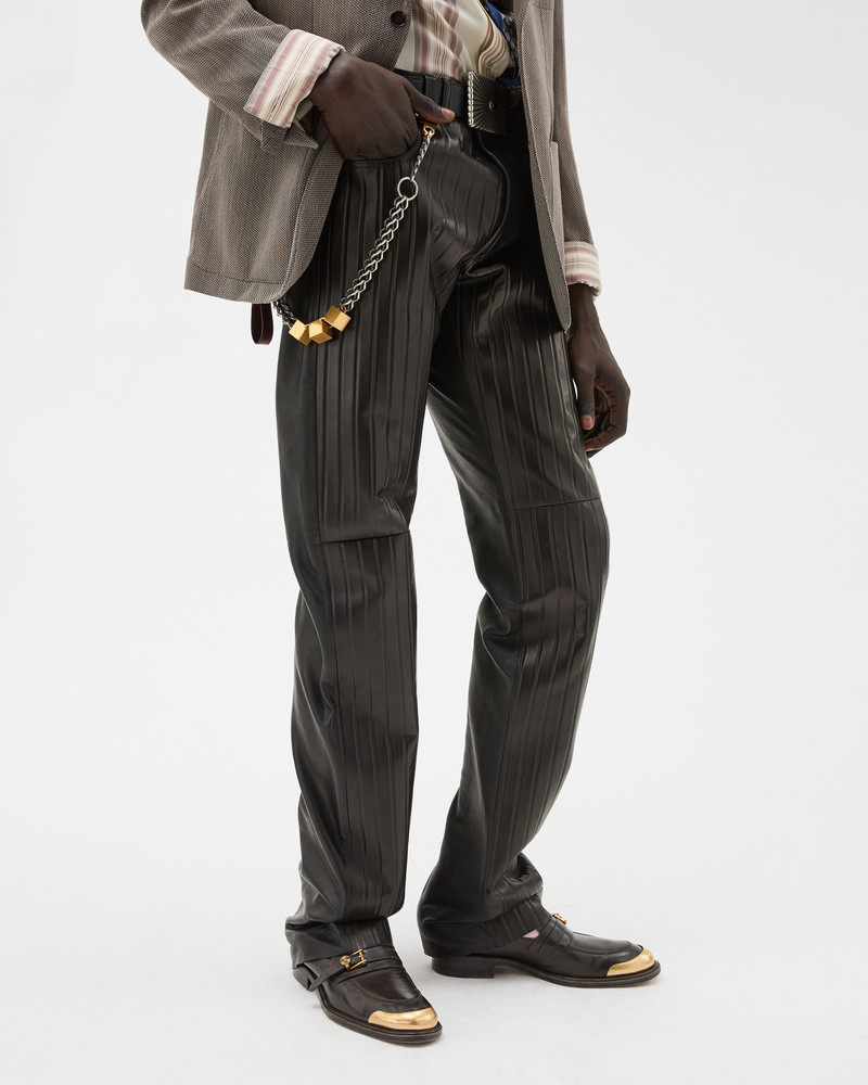 Embossed Leather Pants 4