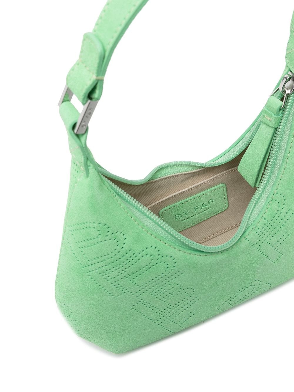 perforated logo shoulder bag - 5