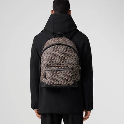 Burberry Monogram Print and Leather Backpack outlook
