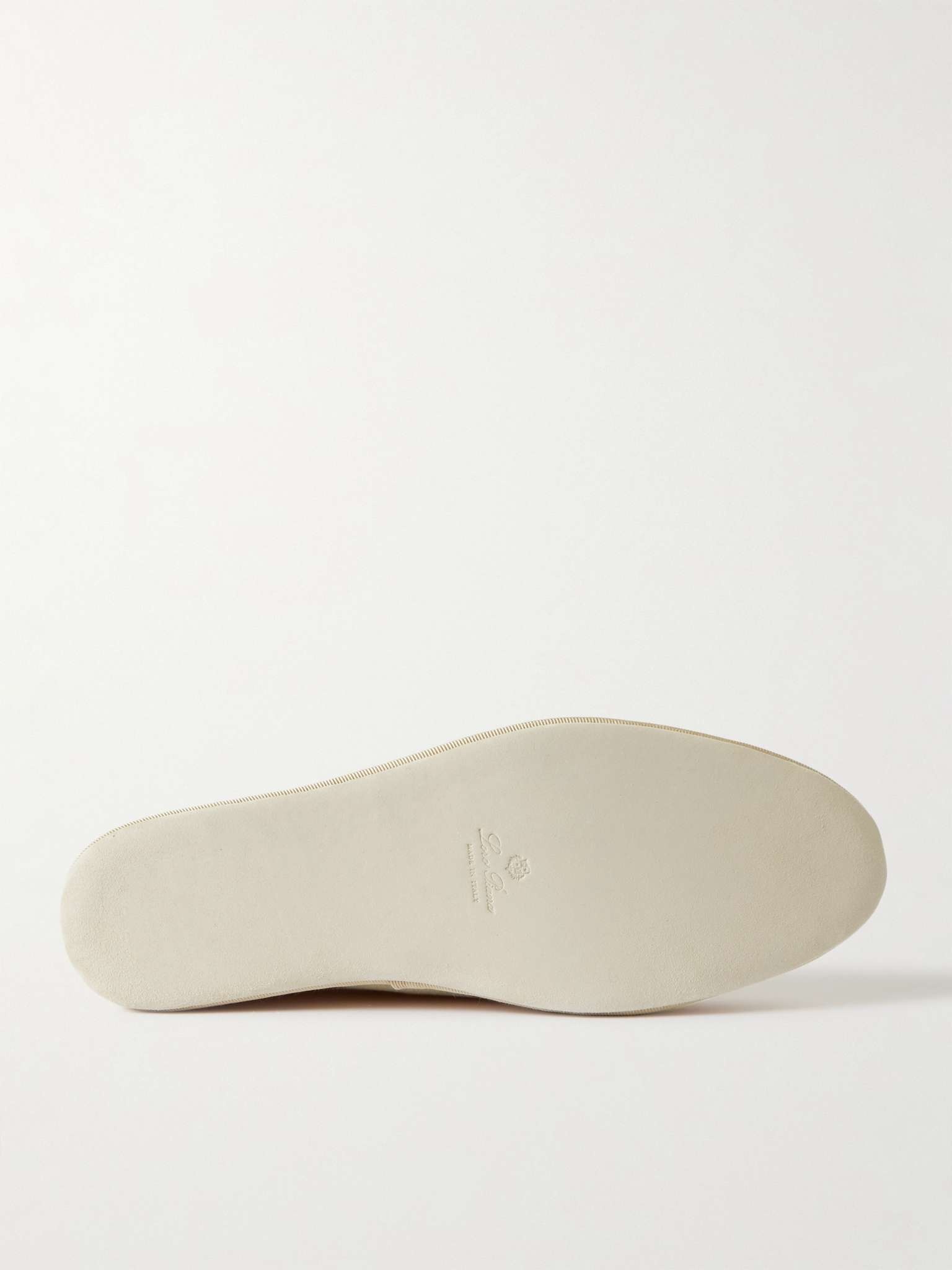 Logo-Embroidered Cashmere Slippers - 7