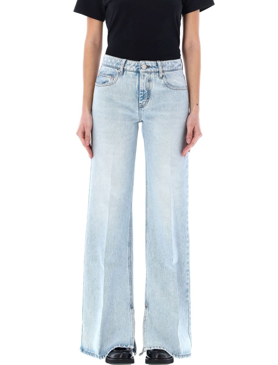 デニム・ジーパン AMI PARIS Flared jeans AMI Paris high-rise flared-leg Jeans | Blue | FARFETCH