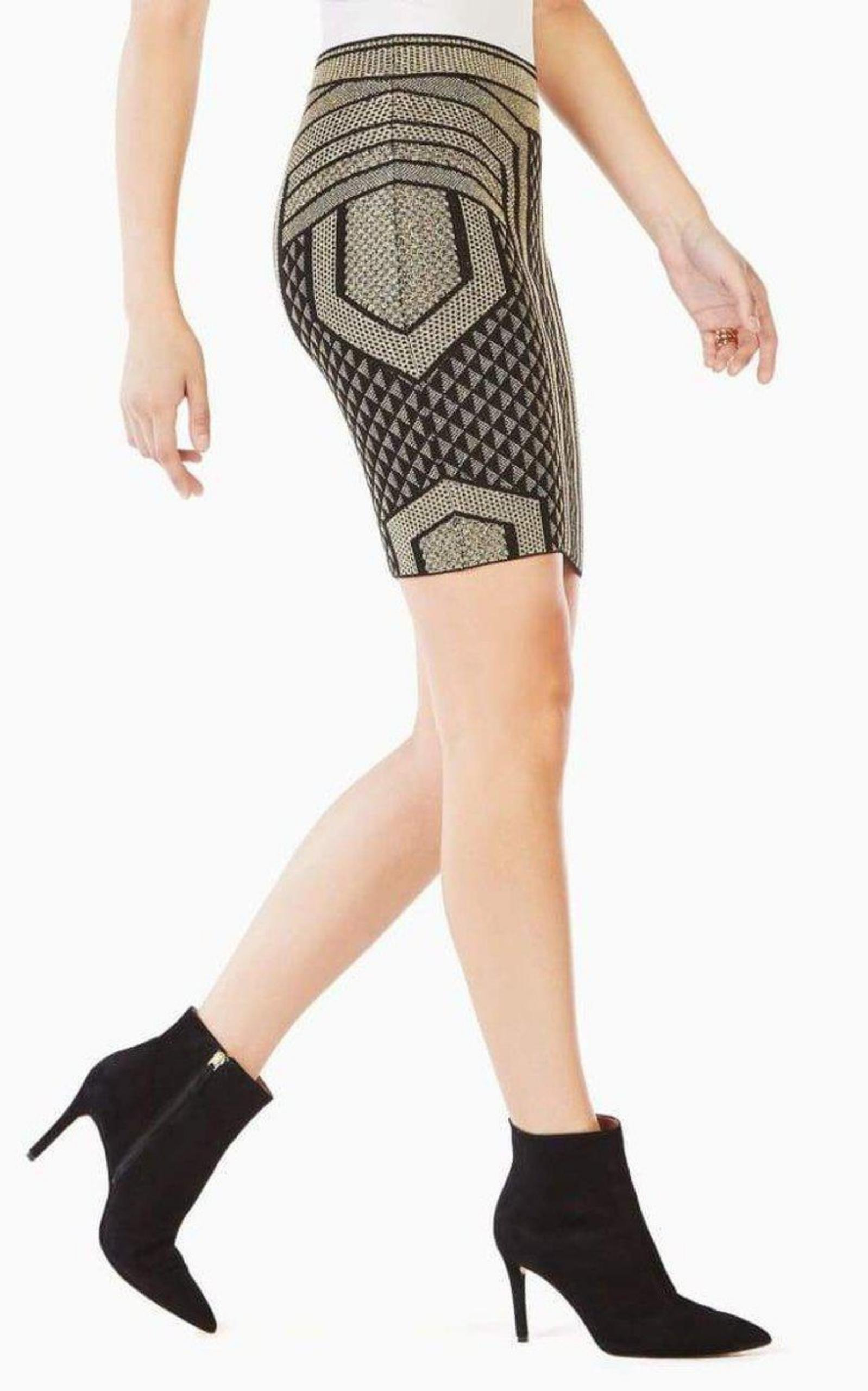 BCBGMAXAZRIA - Josa Metallic Pencil Skirt - 3