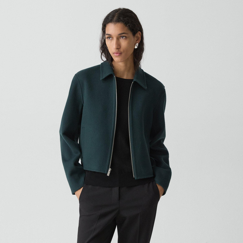Blouson Jacket in Double-Face Wool-Cashmere 1