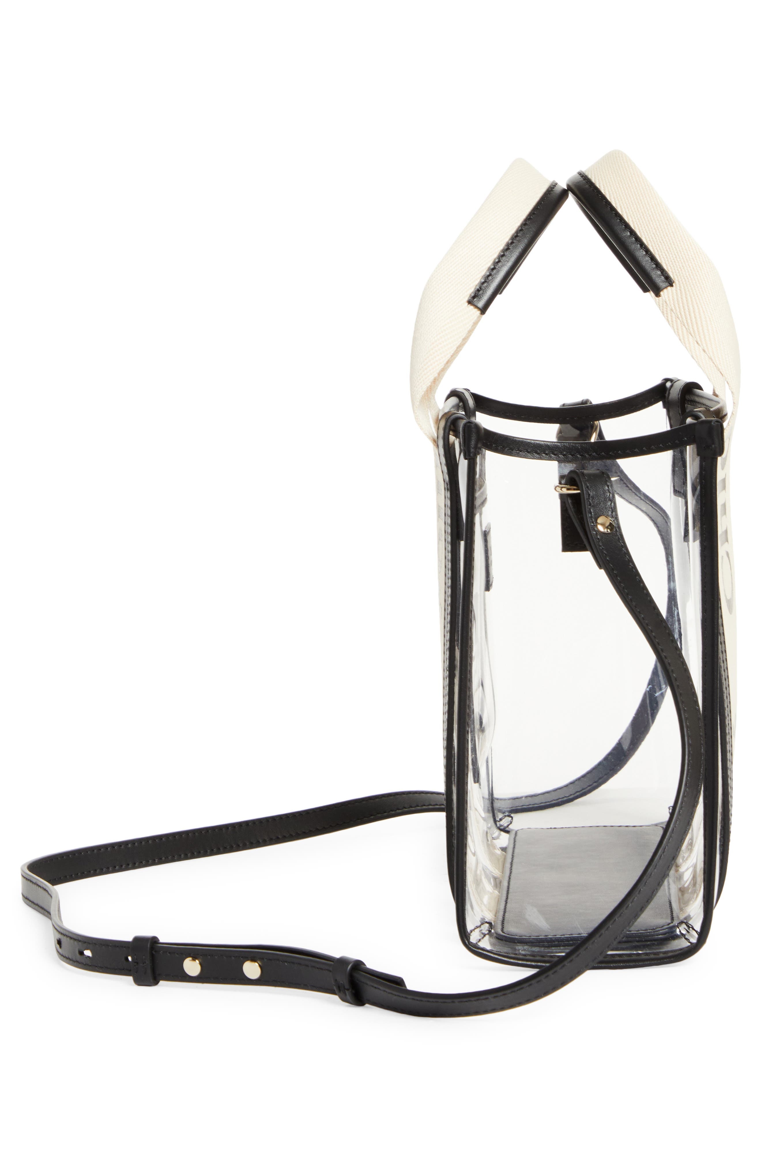Chloé Small Woody Jelly & Leather Tote Bag in White at Nordstrom - 6