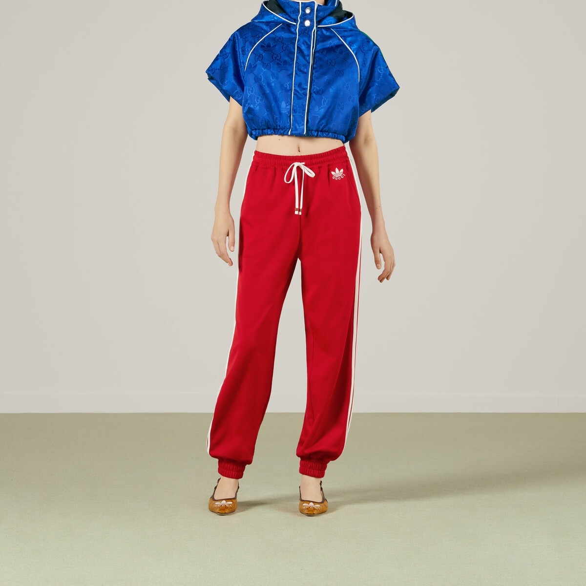 adidas x Gucci jersey jogging pant - 5