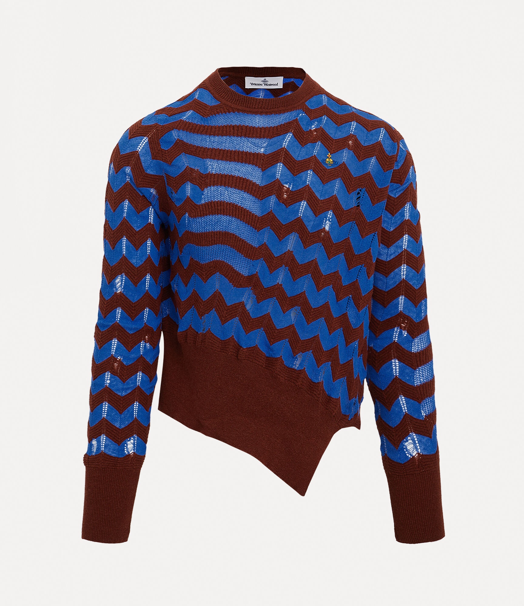 DRUNKEN CHEVRON JUMPER - 1