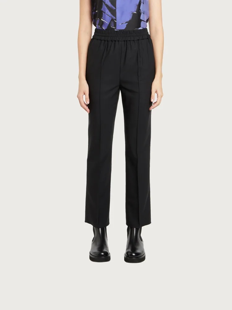 TROUSERS WITH ELASTICATED WAIST - 2