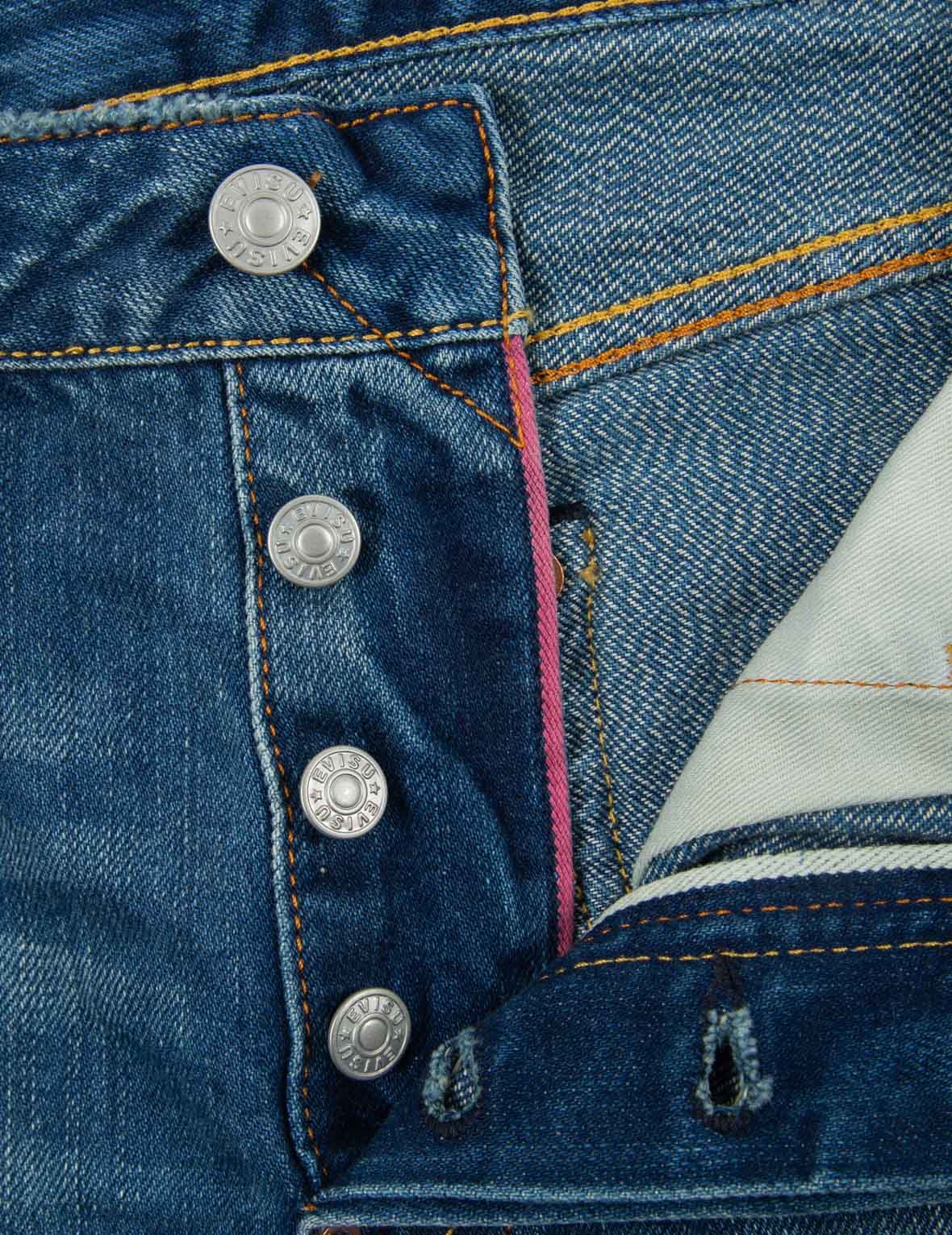 MISMATCHED KAMON PRINT SLIM FIT JEANS #2010 - 8