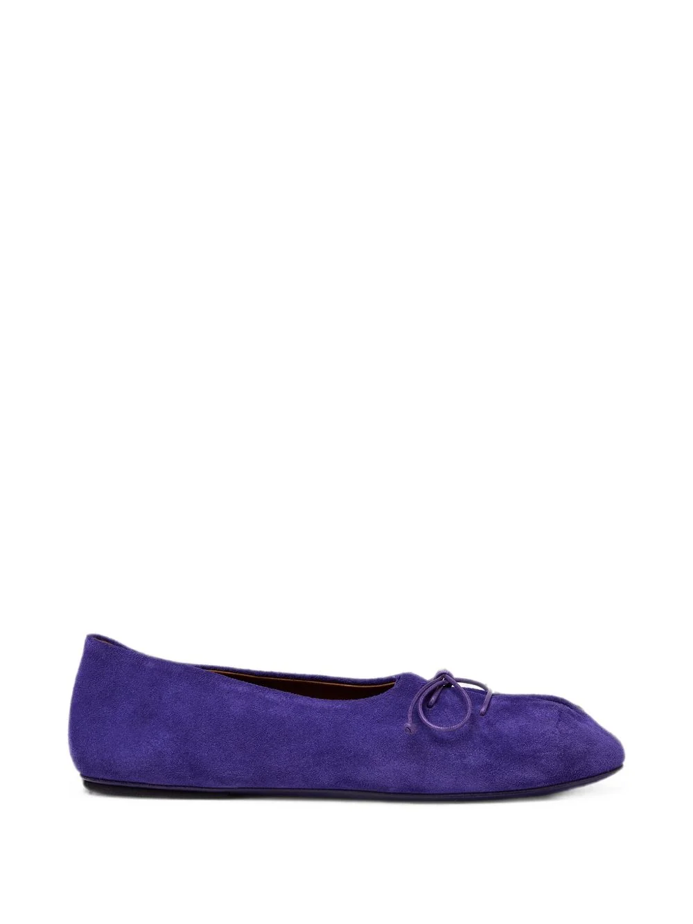 Girella bow-detail suede ballet flats - 1