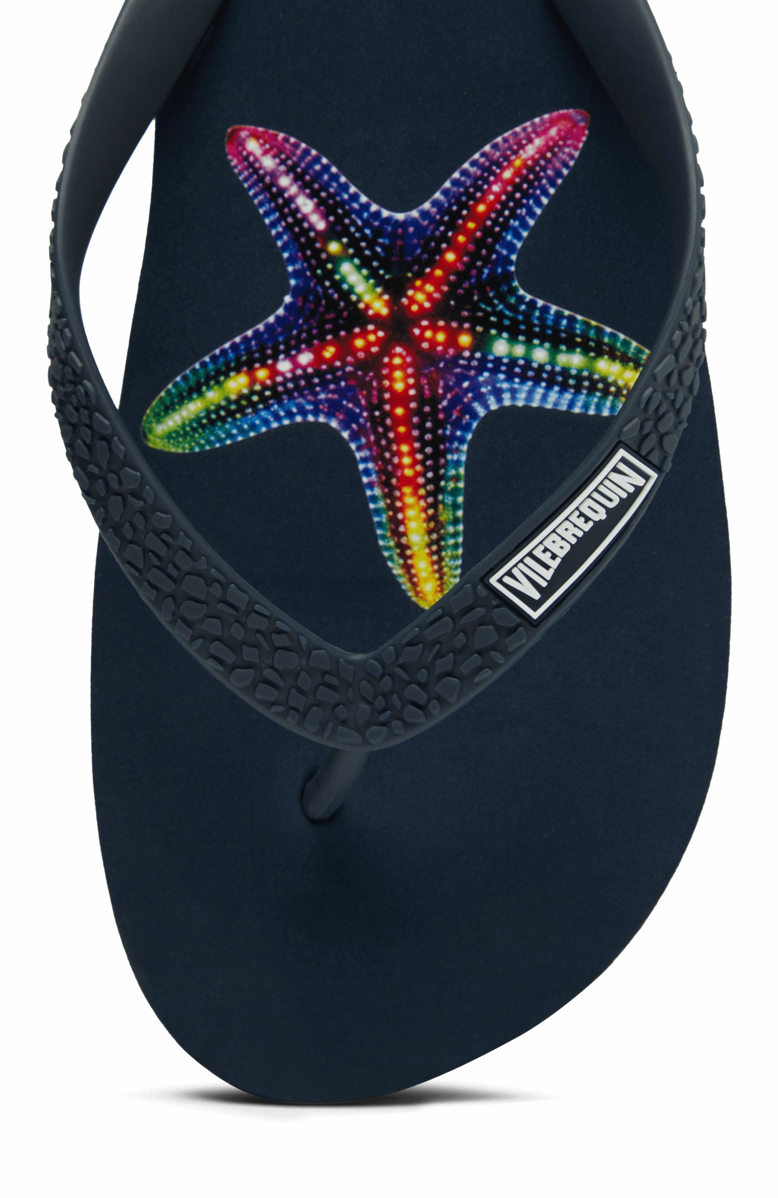 Vilebrequin Men's VBQ Line Flip Flops in Bleu Marine at Nordstrom - 3