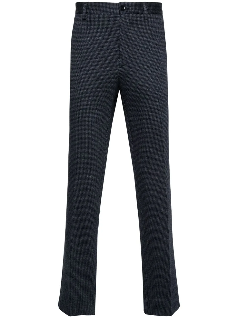 straight-leg cotton trousers - 1