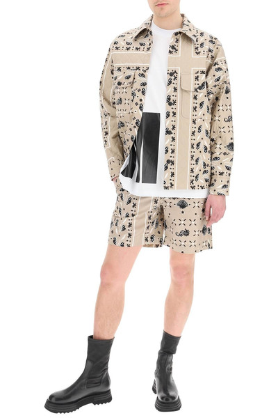 MSGM BANDANA PRINT QUILTED JACKET outlook