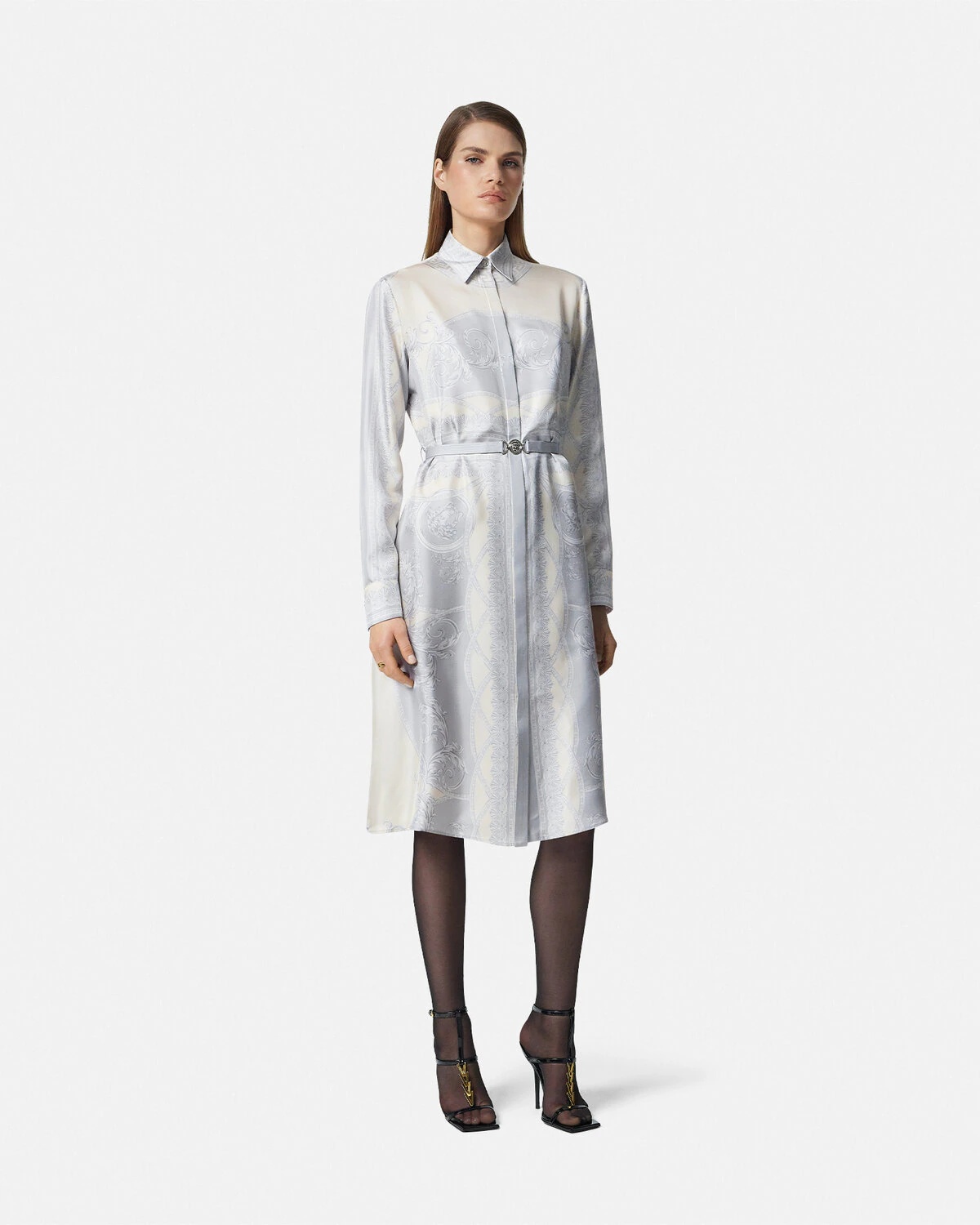 La Coupe des Dieux Silk Midi Shirt Dress - 4