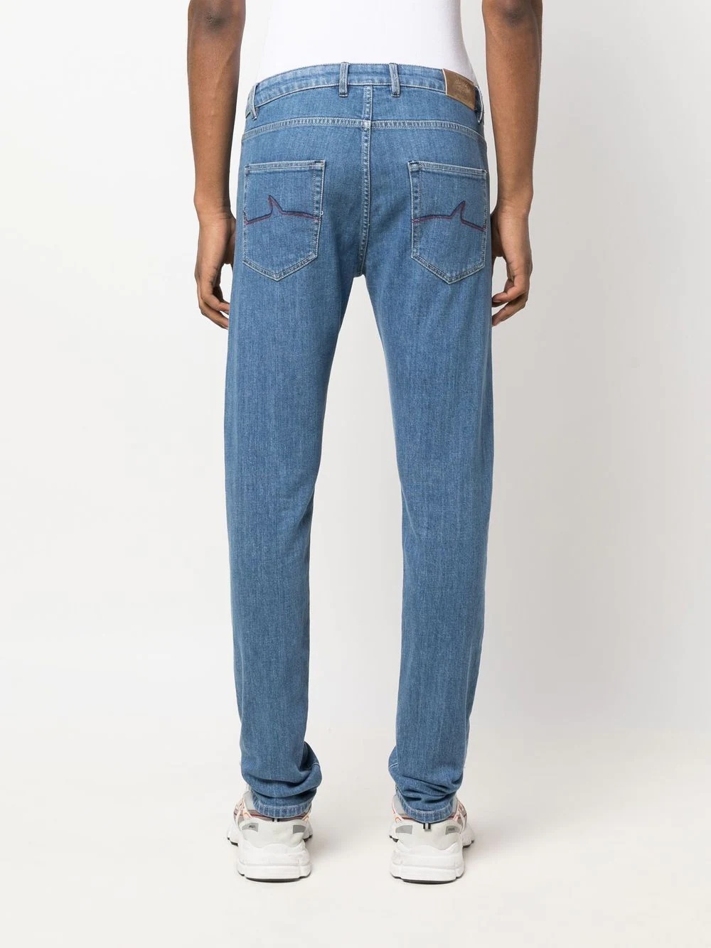 mid-rise slim-cut jeans - 4