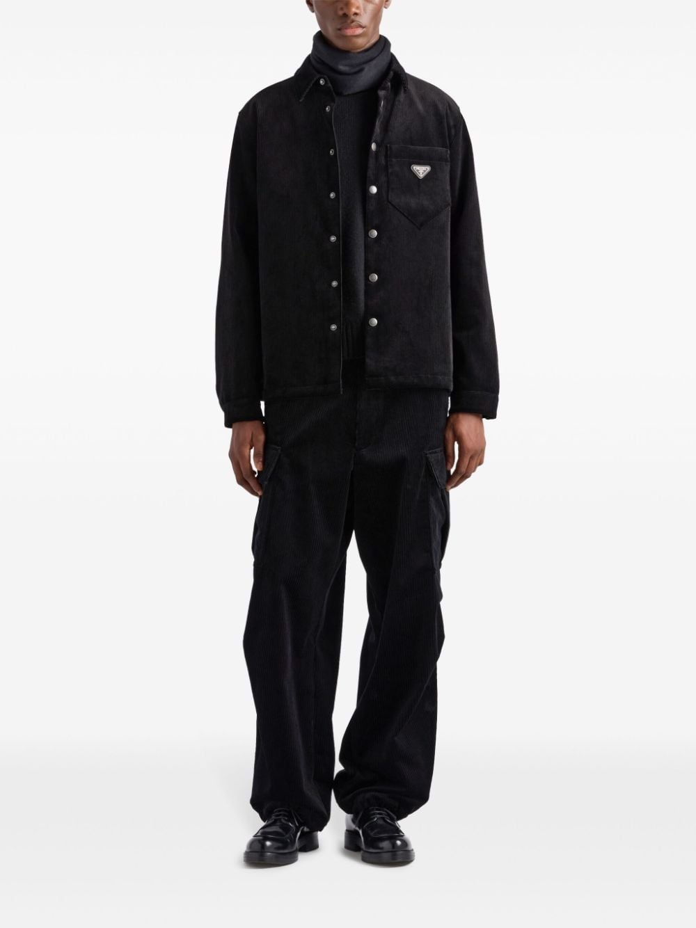 Corduroy pants with cargo pockets - 2