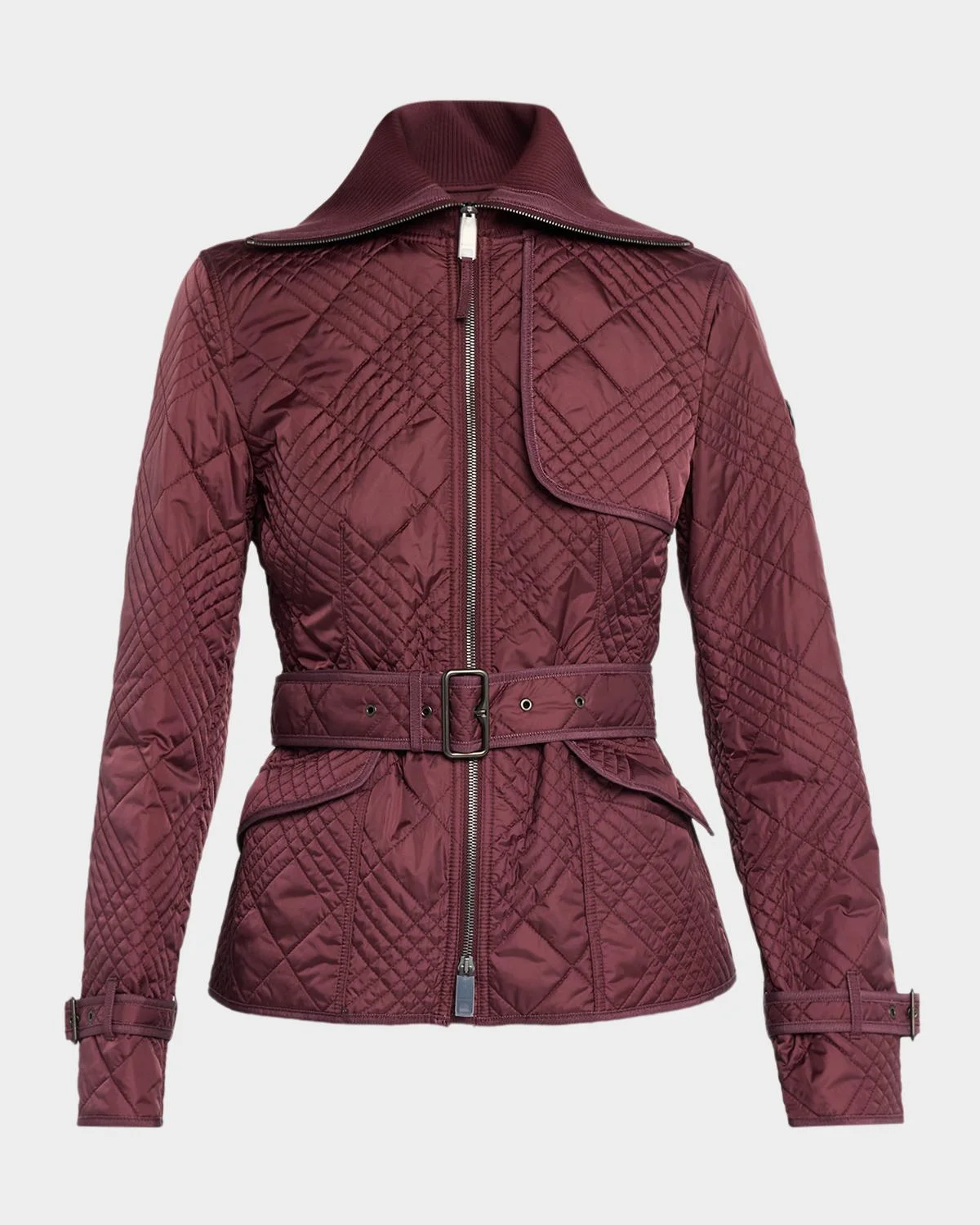 Abbeydale Micro Check Quilted Nylon Jacket - 1