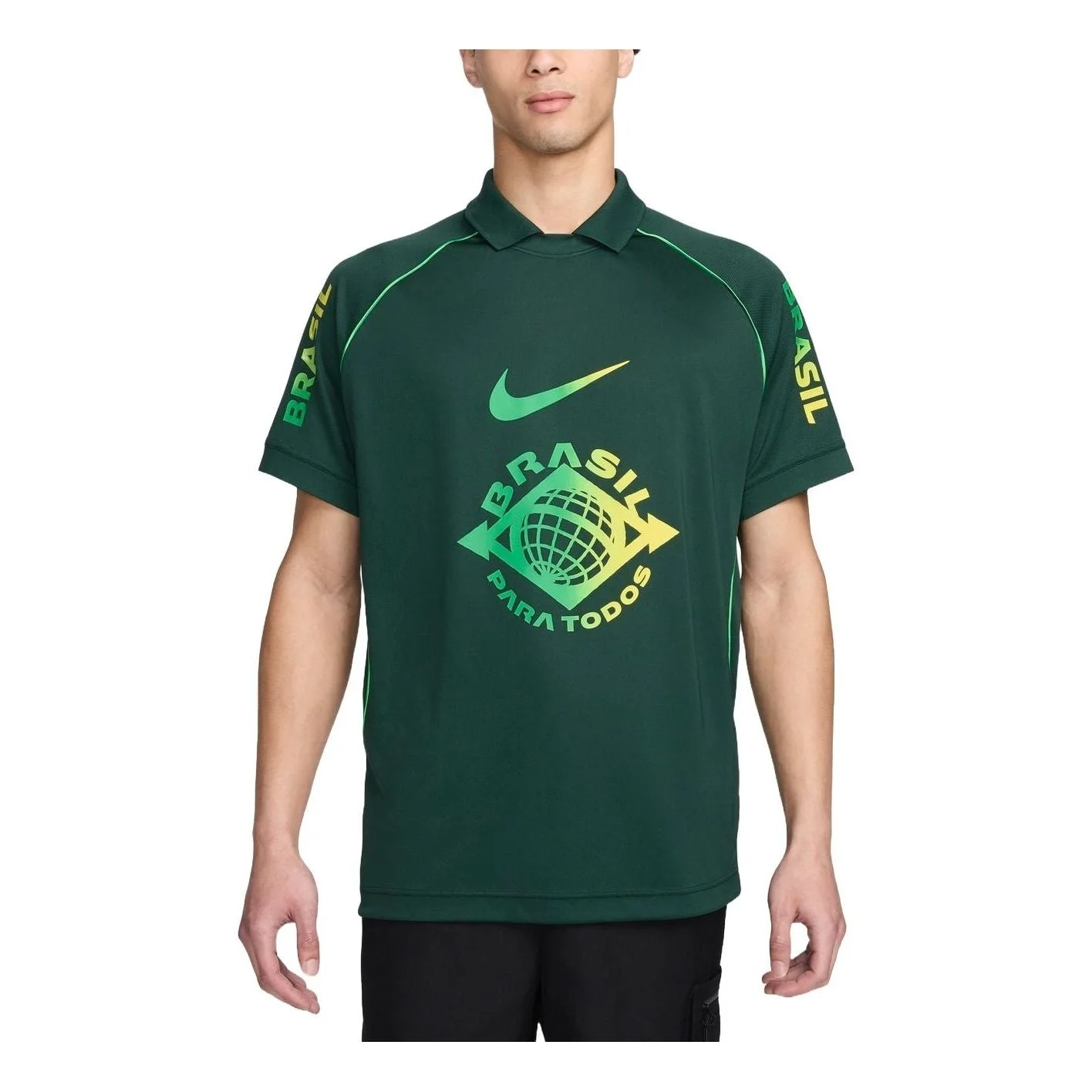 Nike Dri-FIT Brazil Football Polo Shirt 'Dark Green' FZ2949-397 - 1