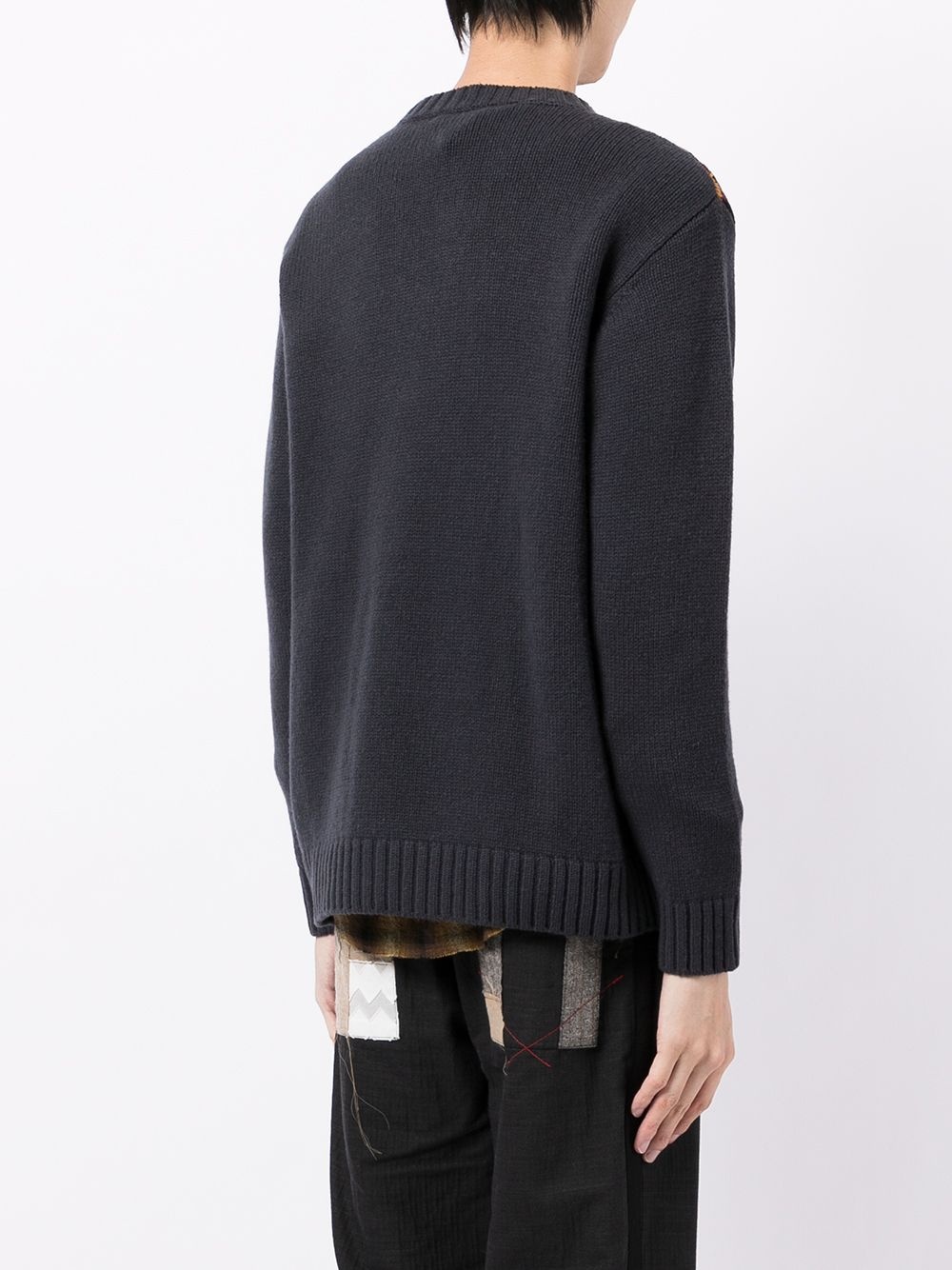 landscape wool-blend knit jumper - 4