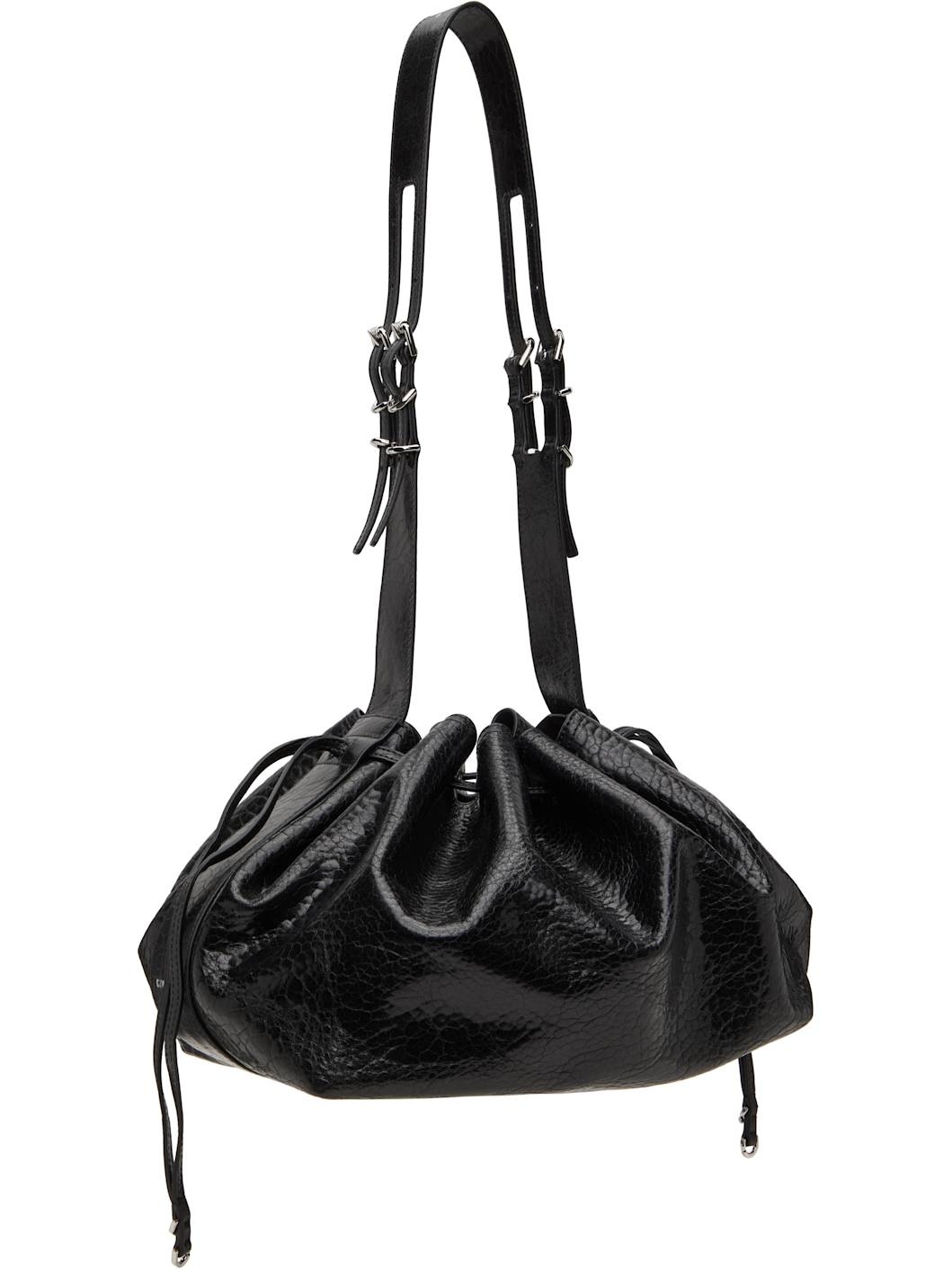 Black Medium Pumpkin Bag - 3