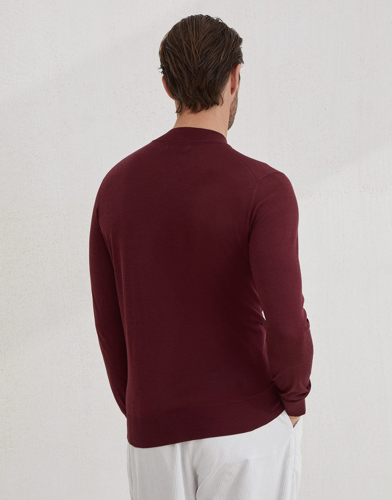 Brunello Cucinelli Silk and cotton lightweight sweater outlook