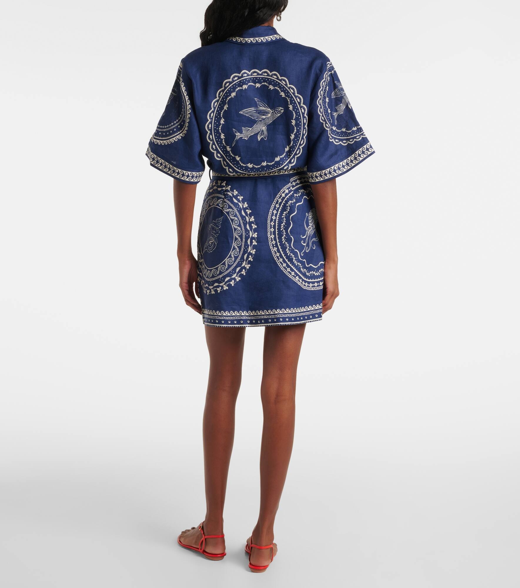Oceane linen minidress - 3