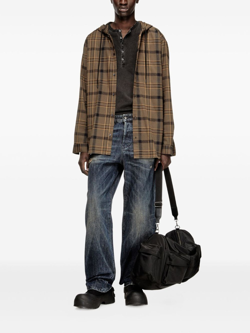 Diesel S-Ix checked hoodie outlook