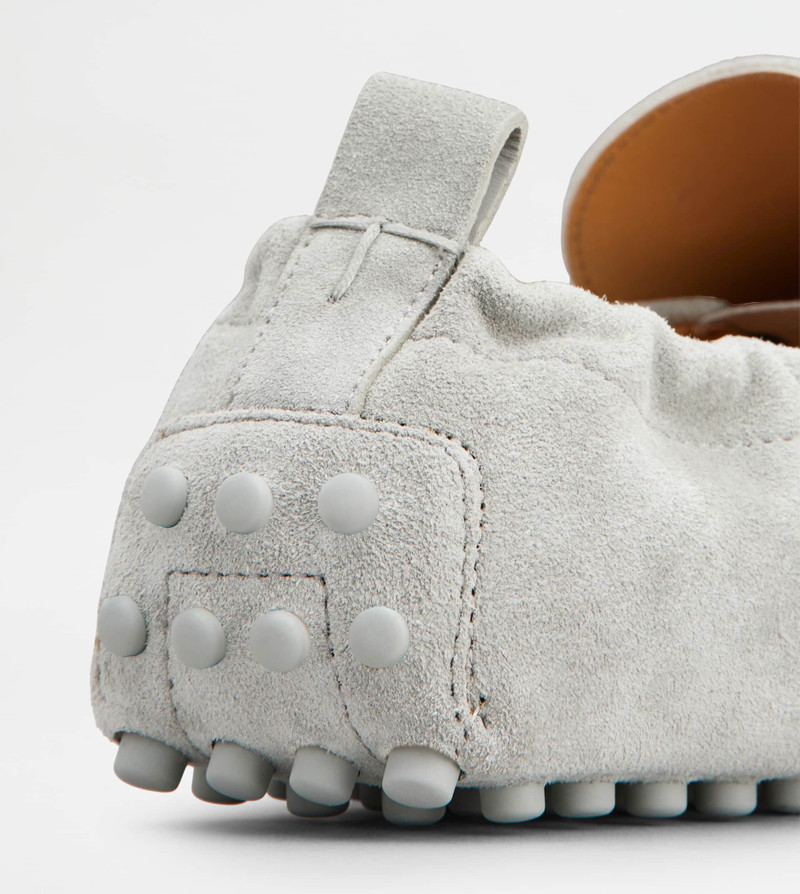 GLOVE GOMMINO LOAFERS IN SUEDE - GREY 5
