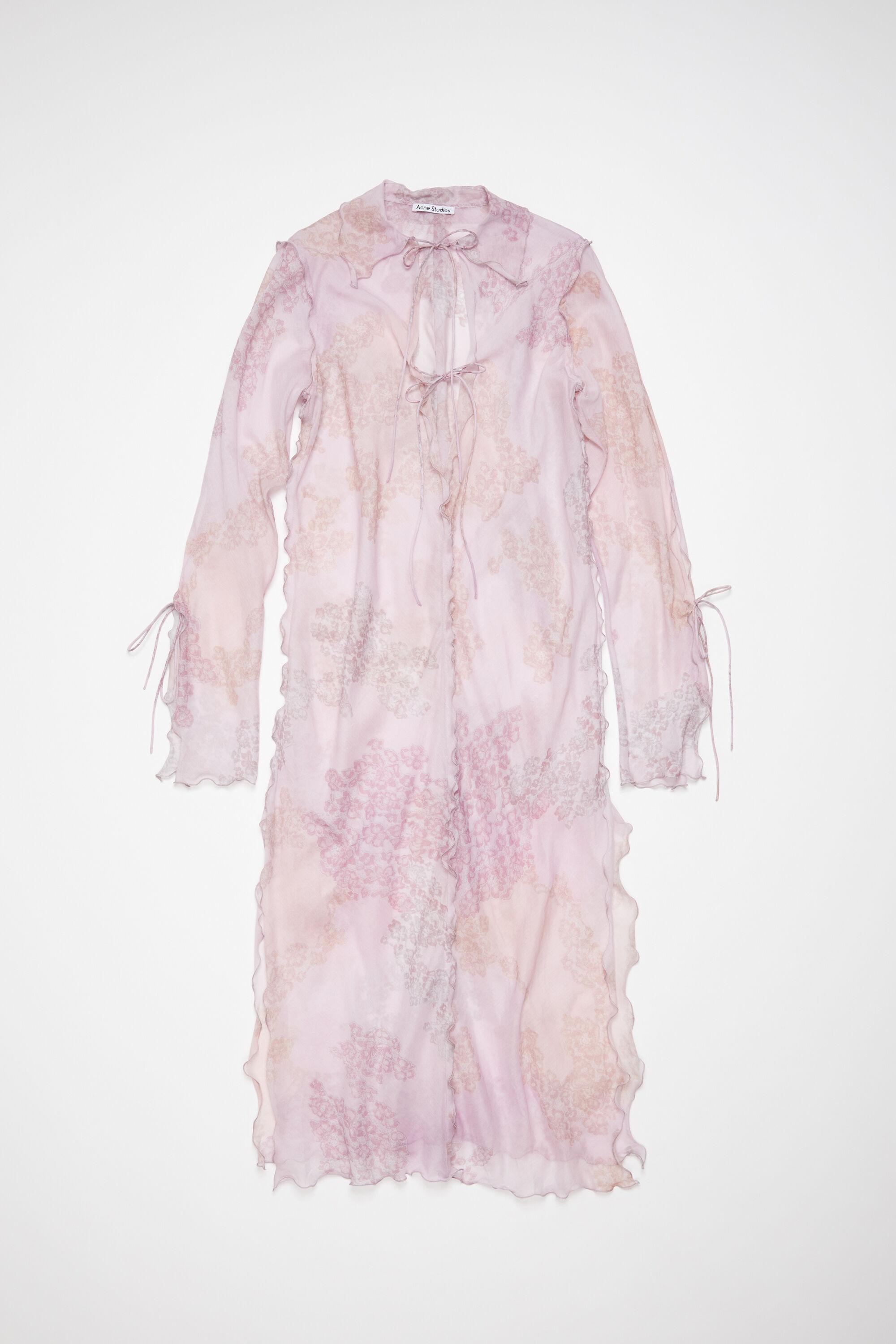 Acne Studios Chiffon printed dress - Pink | REVERSIBLE