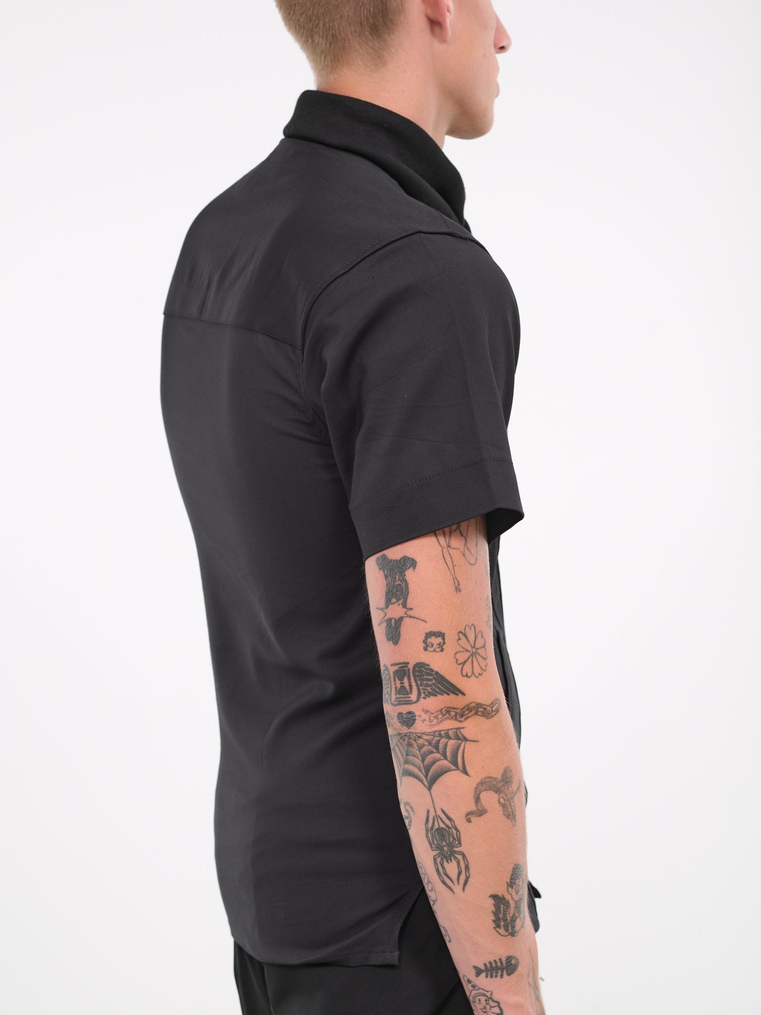 Scarf Collar Shirt - 4