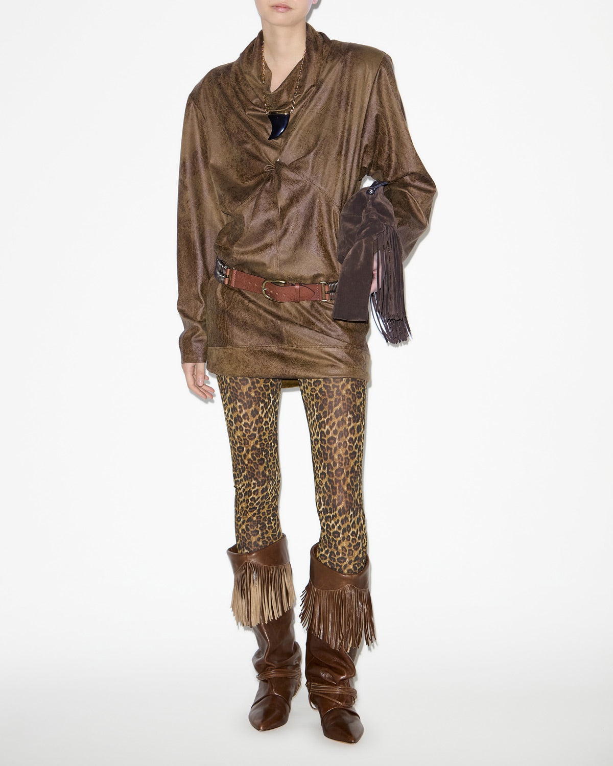 【関税&送料込】Isabel Marant Pants Joshua Leopard print Joshua leopard-print stretch-jersey leggings