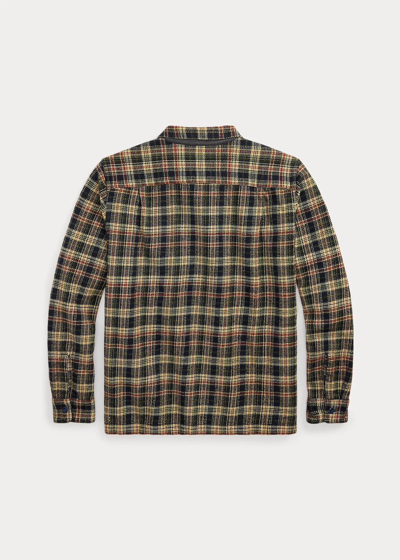 RRL by Ralph Lauren Plaid Twill Camp Shirt outlook