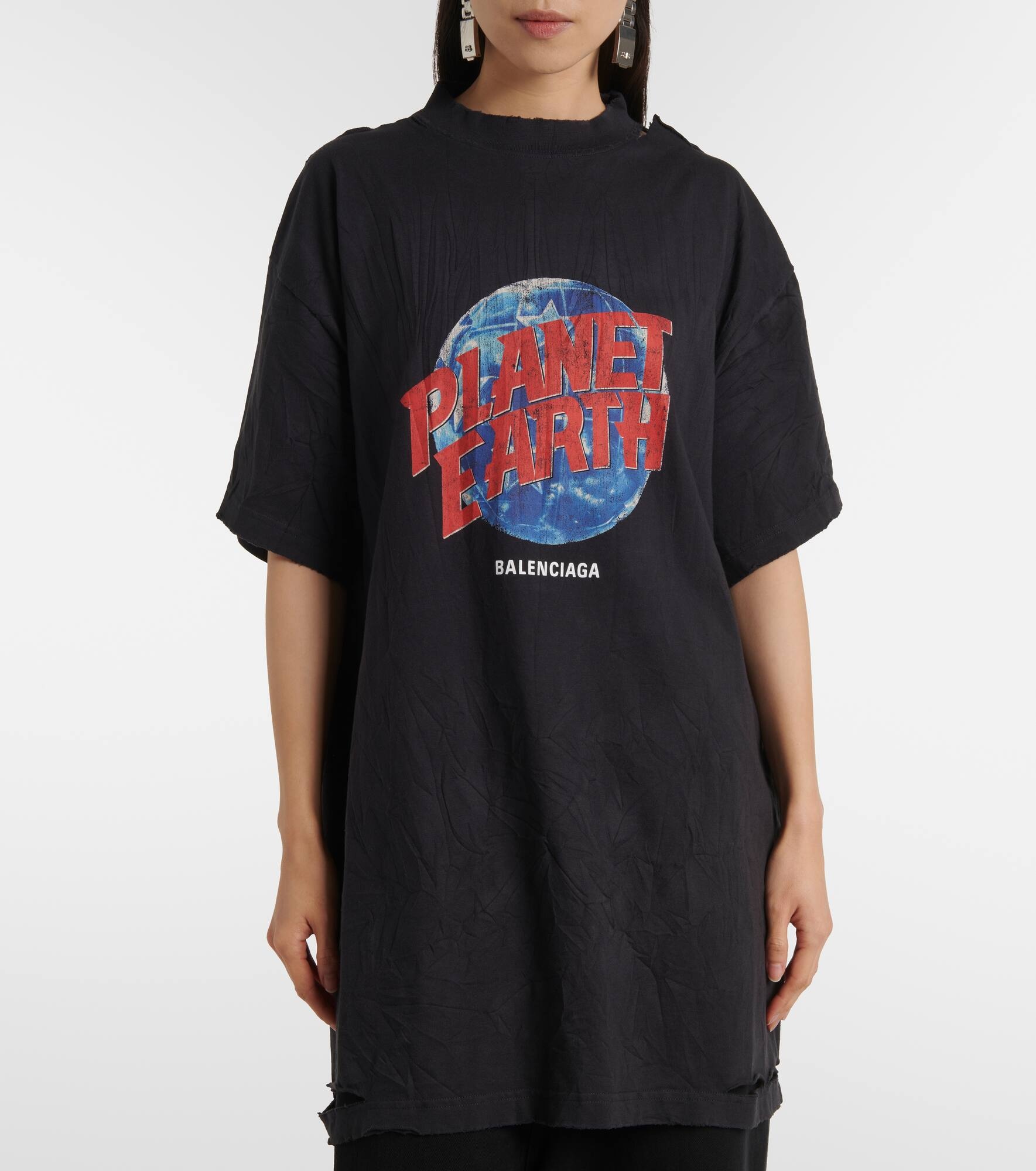 Planet Earth cotton jersey T-shirt - 6