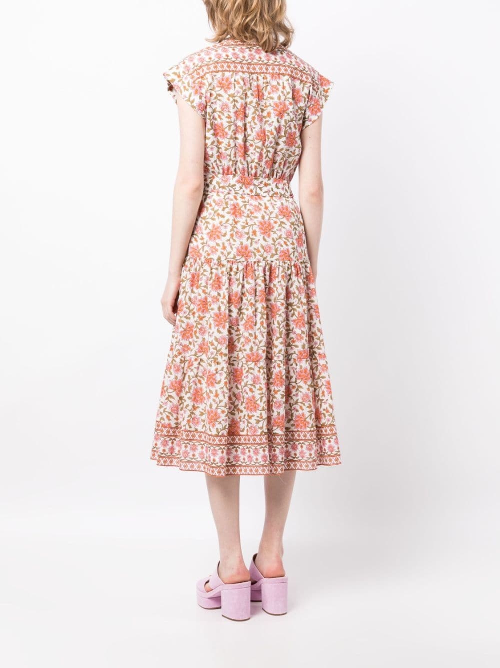 Lexington floral-print midi dress - 4