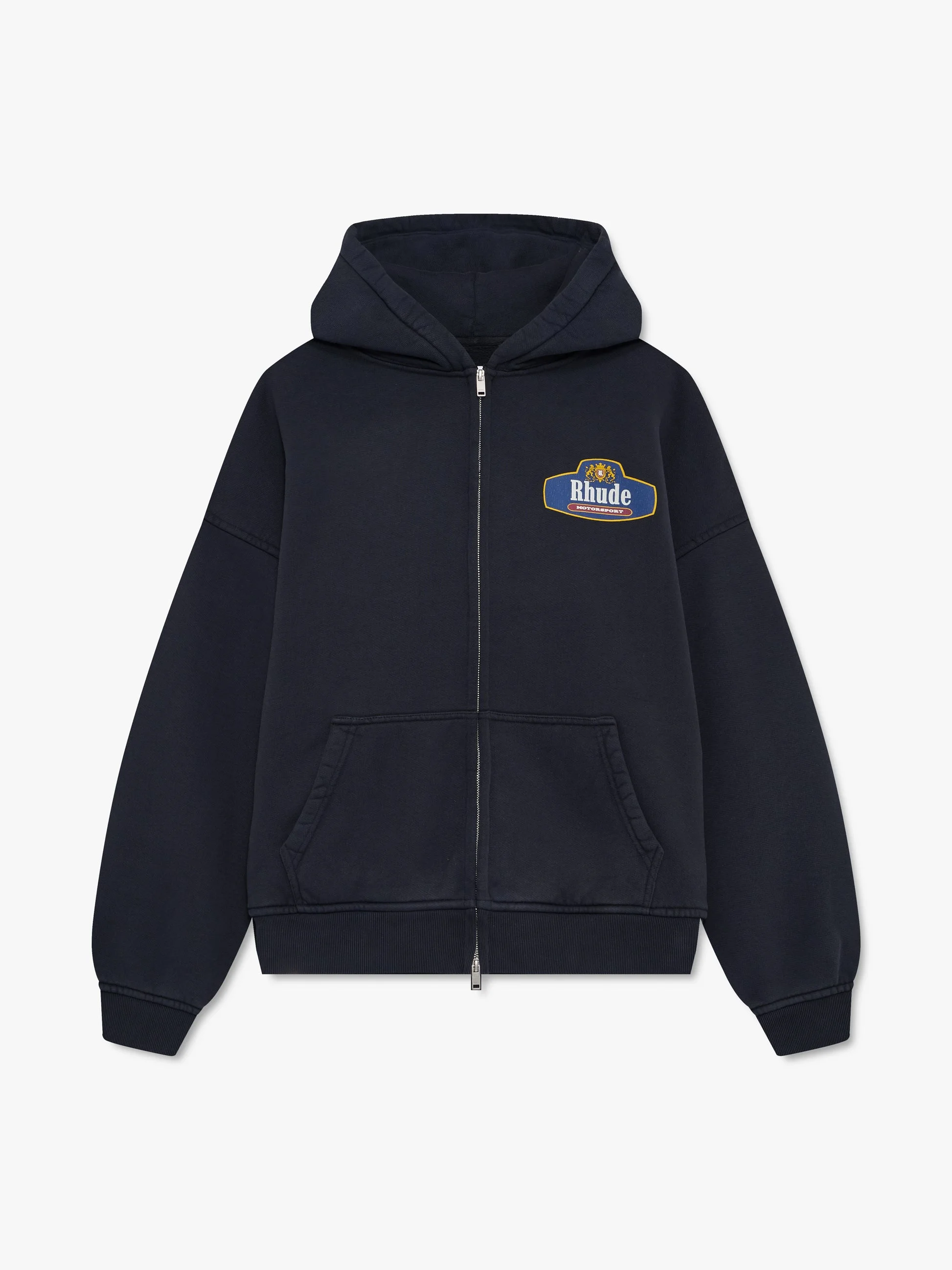 RACING CREST ZIP-UP HOODIE - 1