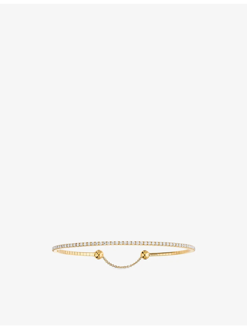 Skinny Tennis 18ct Gold And 0.8ct Diamond Bracelet - 1