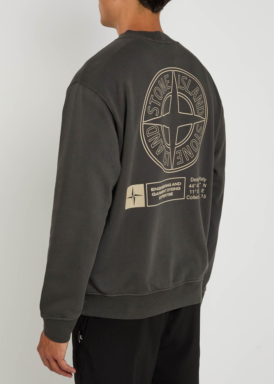 Stone Island Logo-print Cotton Sweatshirt - 3