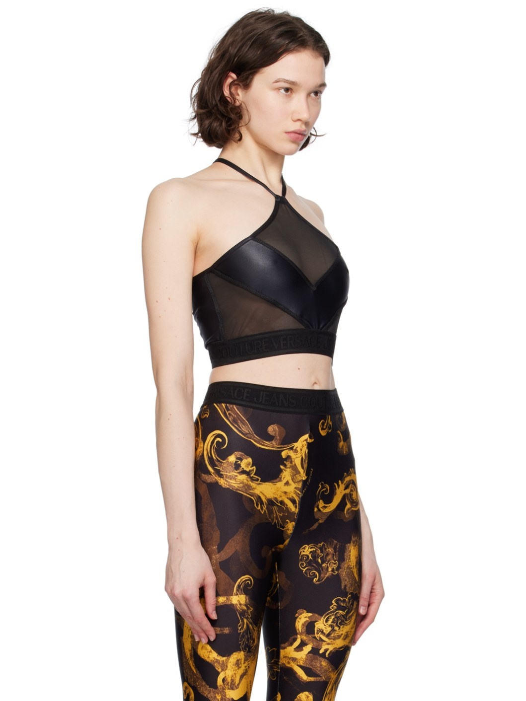 Black Paneled Tank Top - 2
