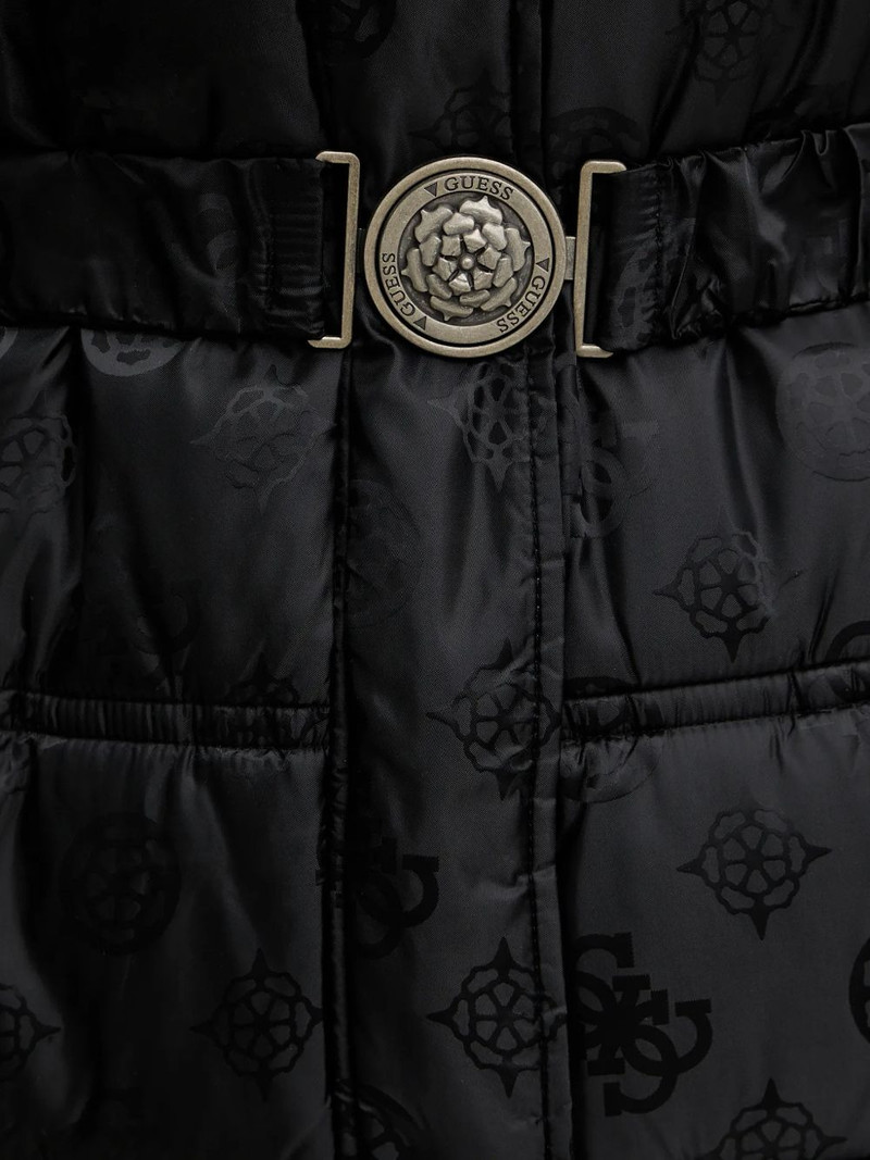 hooded buckle puffer cost 5