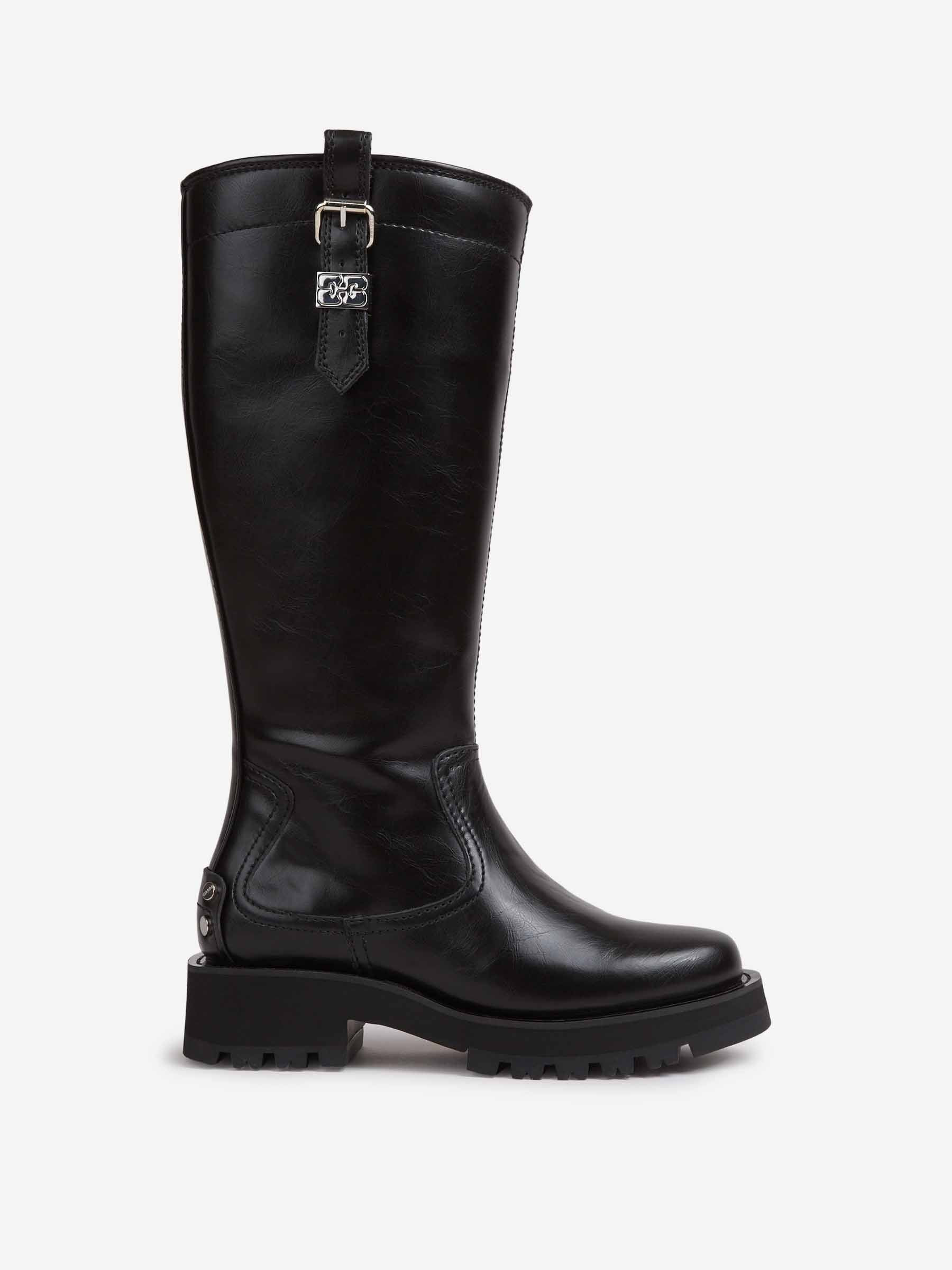HIGH BOOTS WITH BUCKLE - 1