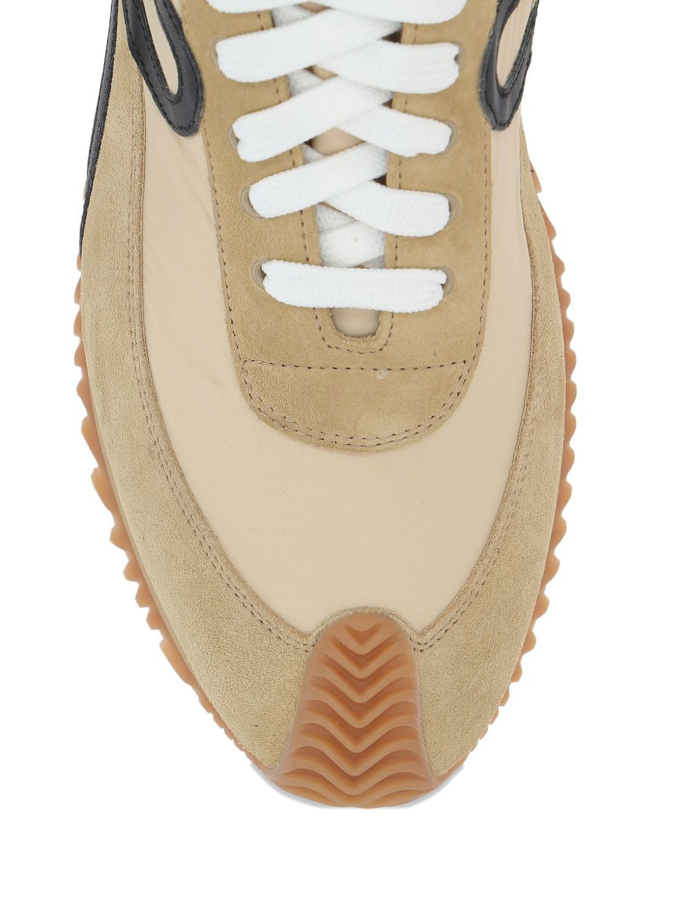 multi-panel lace-up sneakers - 5