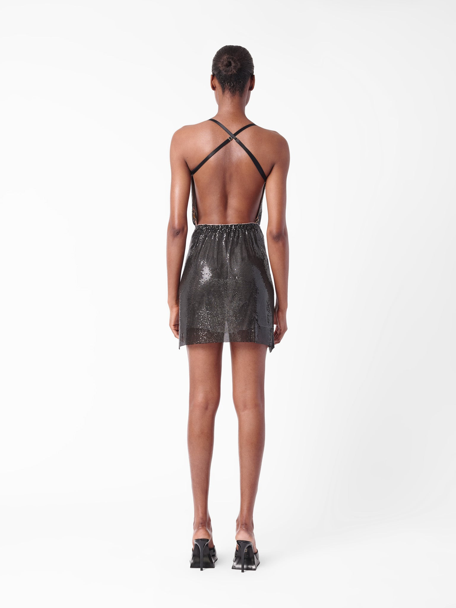 ADRIANNE DRESS IN JET BLACK - 4