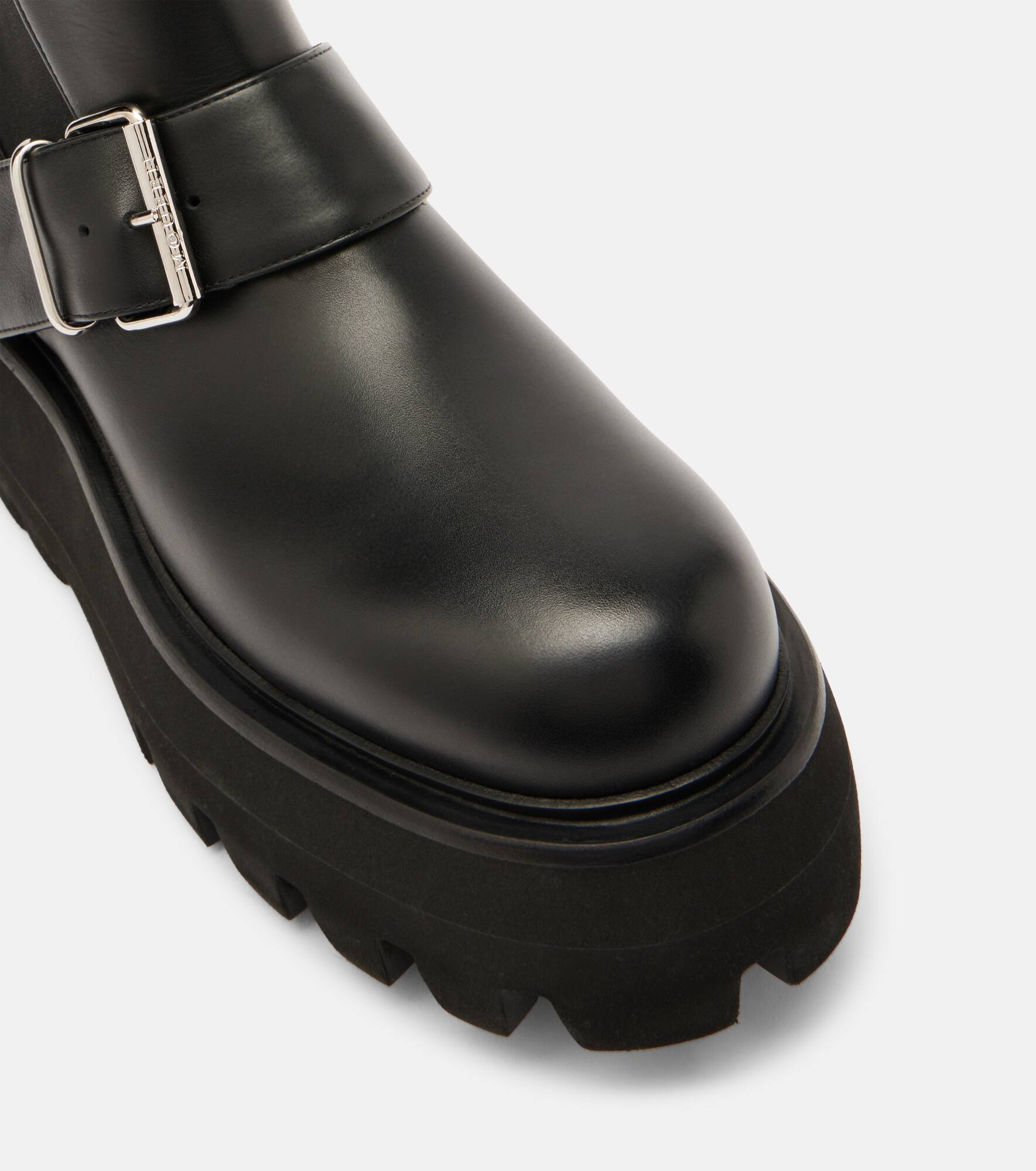 Sofa Buckle leather ankle boots - 5