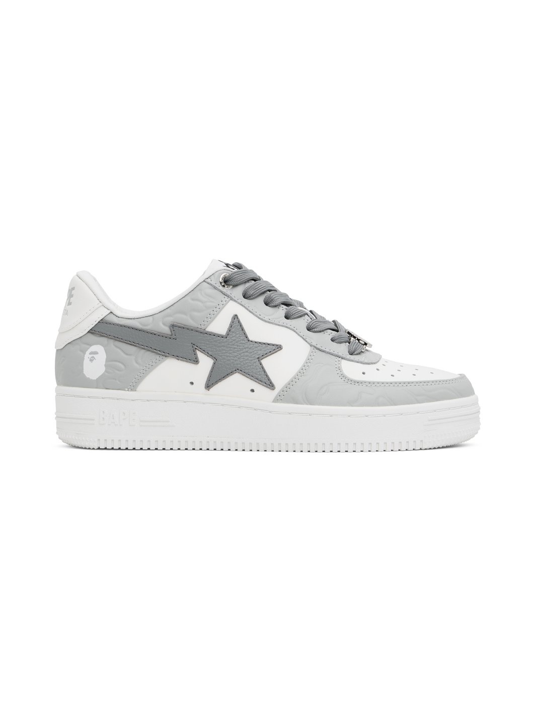 Gray & White STA #4 Sneakers - 1