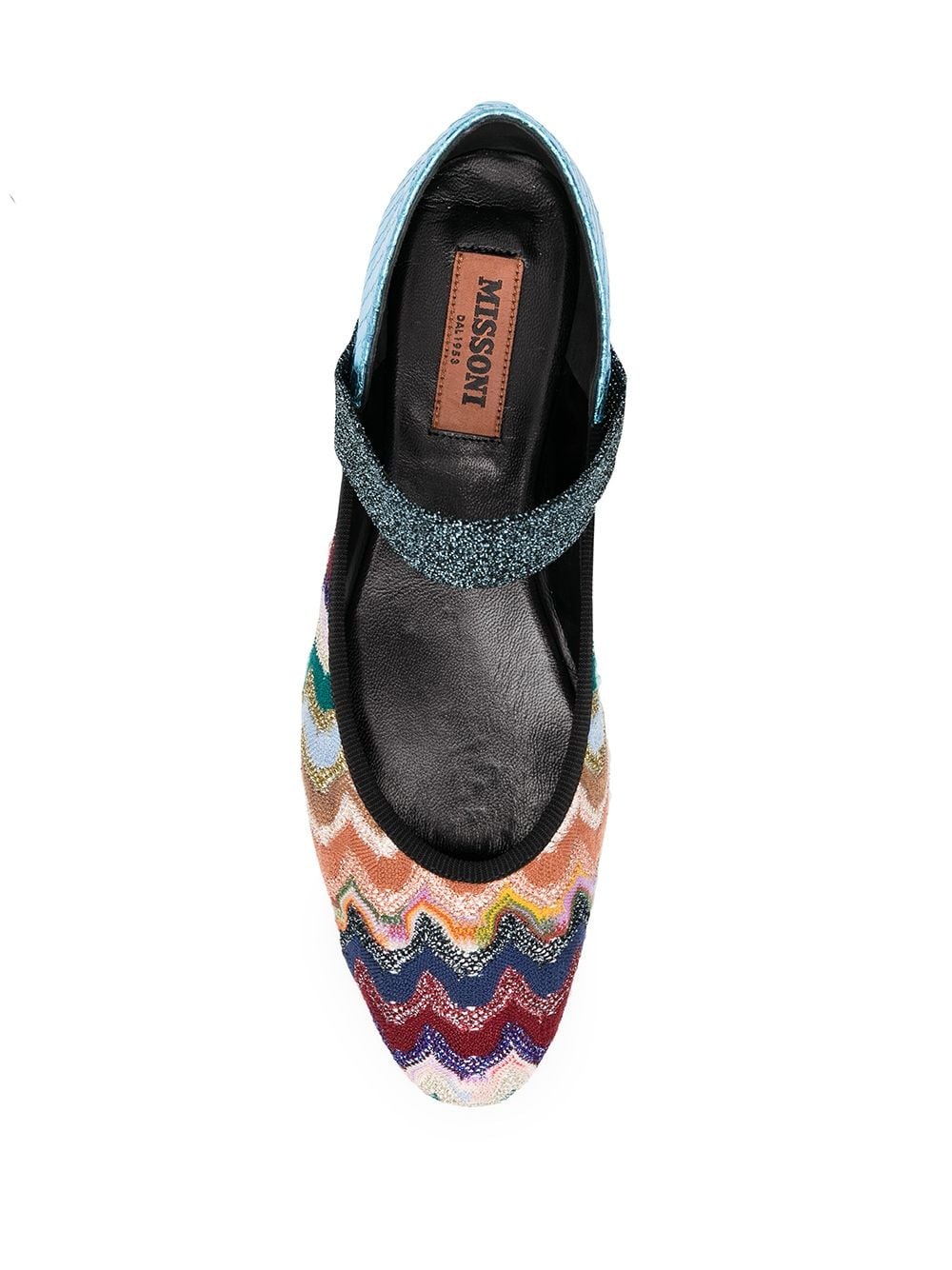 zigzag knit ballerina shoes - 4