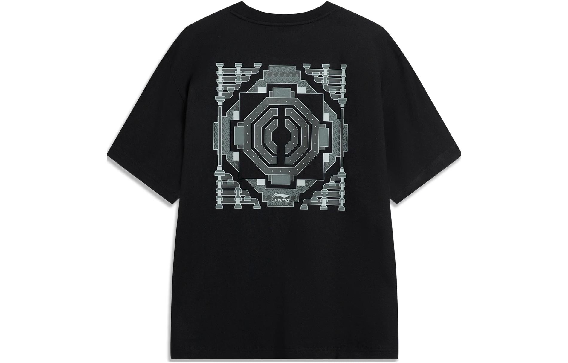 Li-Ning Totem Graphic T-shirt 'Black' AHST419-3 - 2