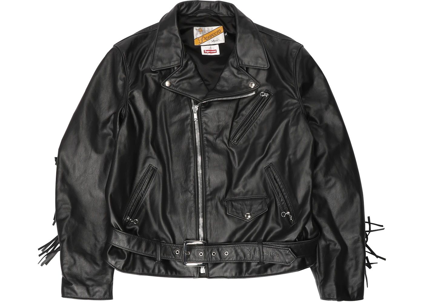 Supreme Schott Chief Tassel Perfecto Black - 1