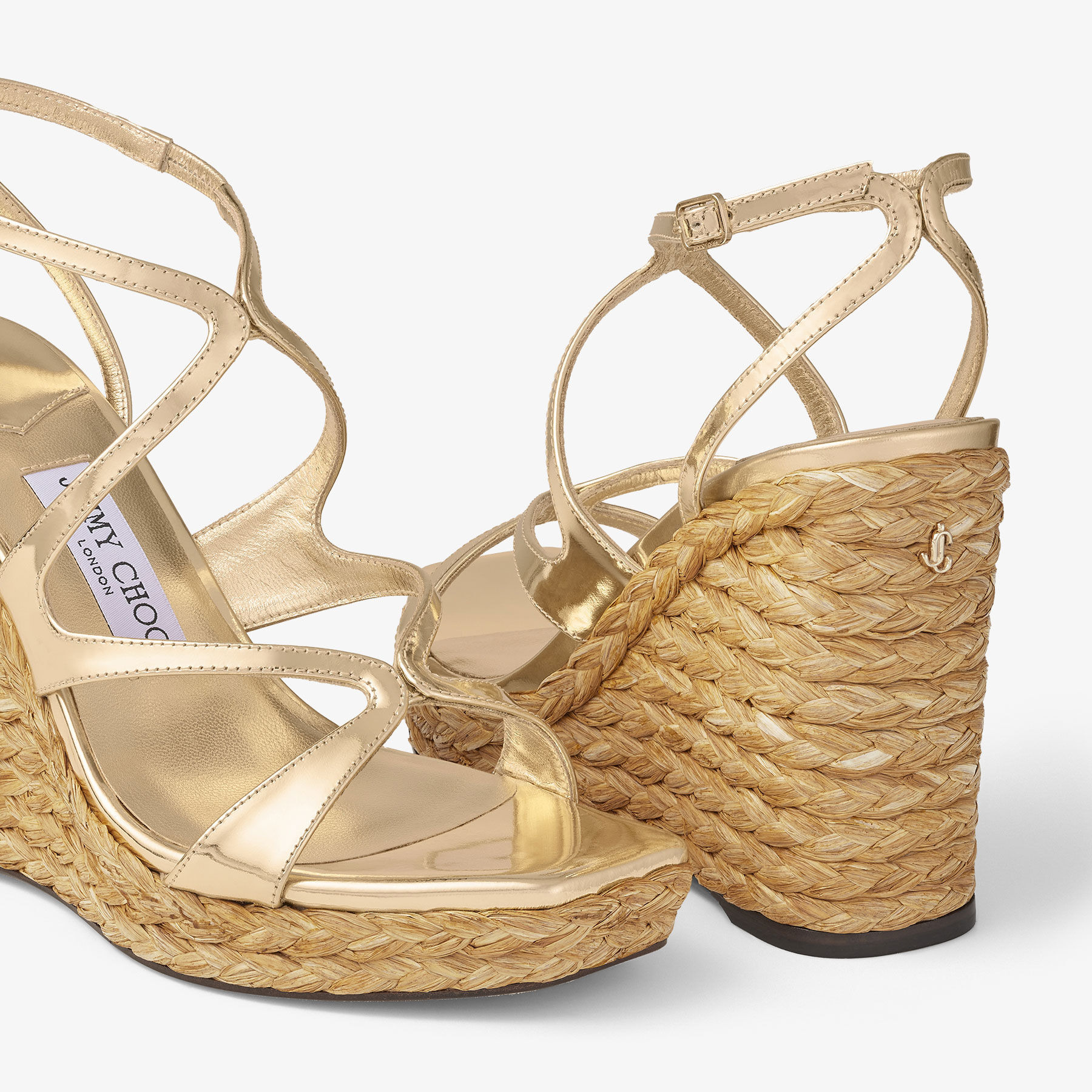 Ayla 110
Gold Metallic Leather Wedge - 4