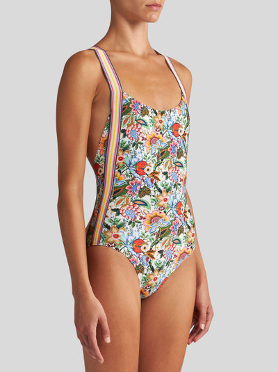 Etro PRINTED SWIMSUIT WITH CRISS-CROSSING SHOULDER STRAPS outlook